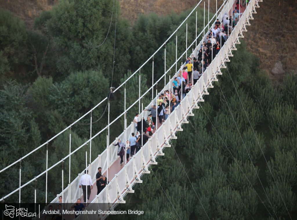 Meshgin Shahr suspension bridge of Ardabil