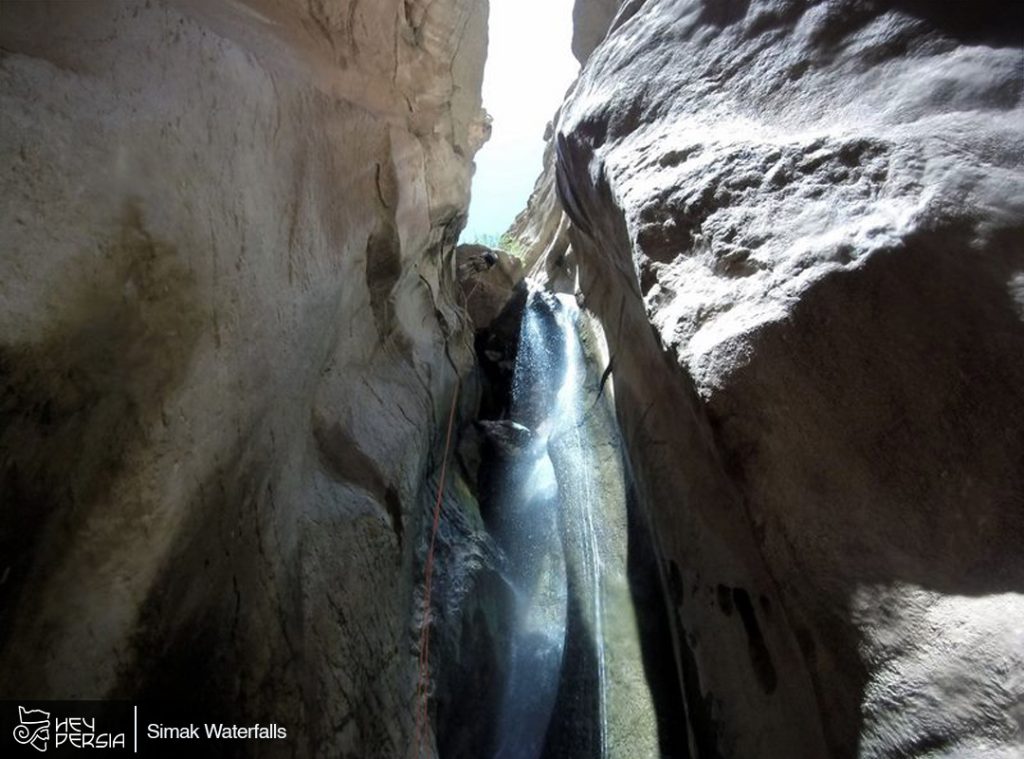 Simak Waterfalls in the city of Kerman