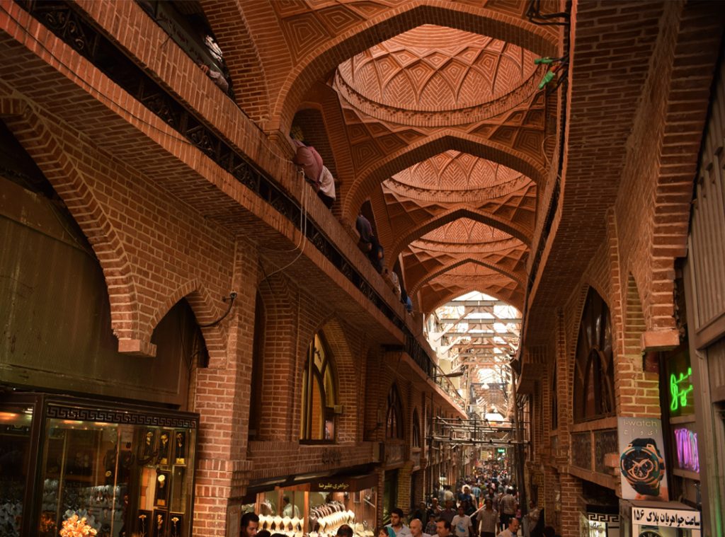 Tehran Grand Bazaar in Iran