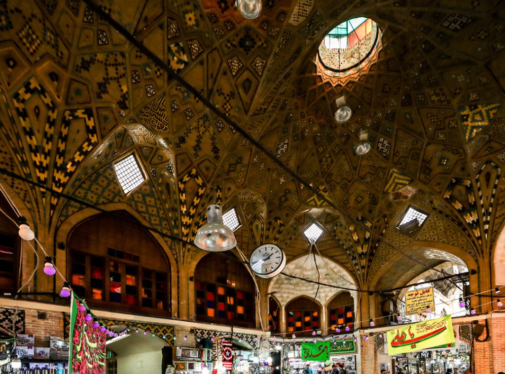 Tehran Grand Bazaar inside