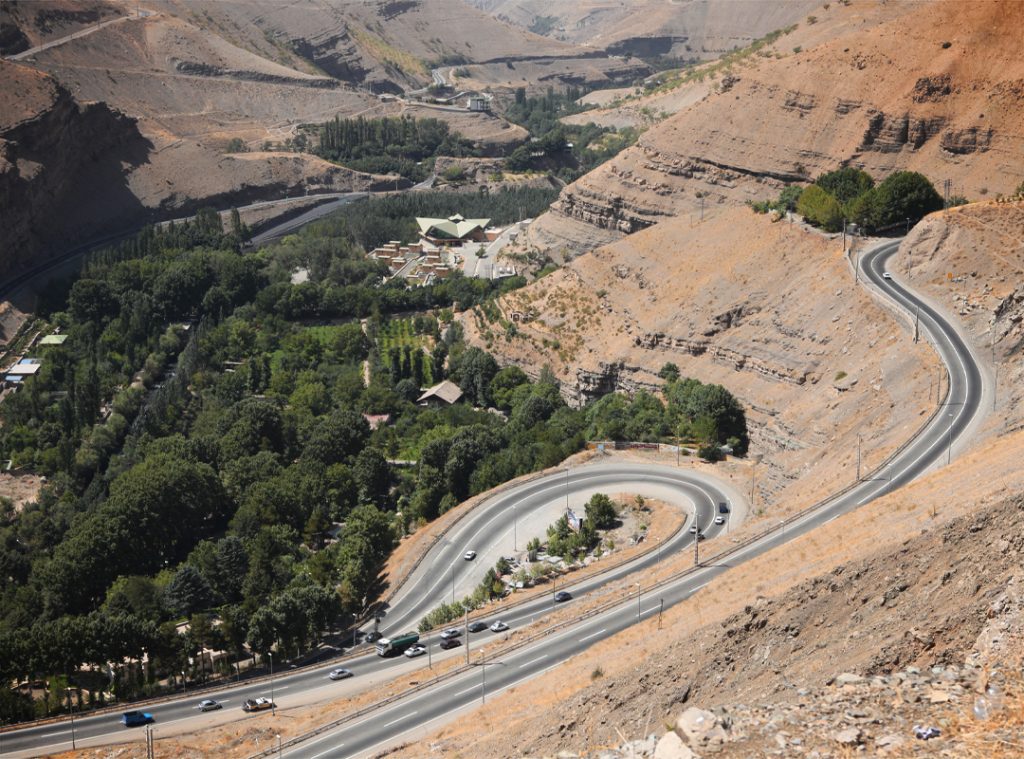 Road 59 in the the fascinating city of Karaj