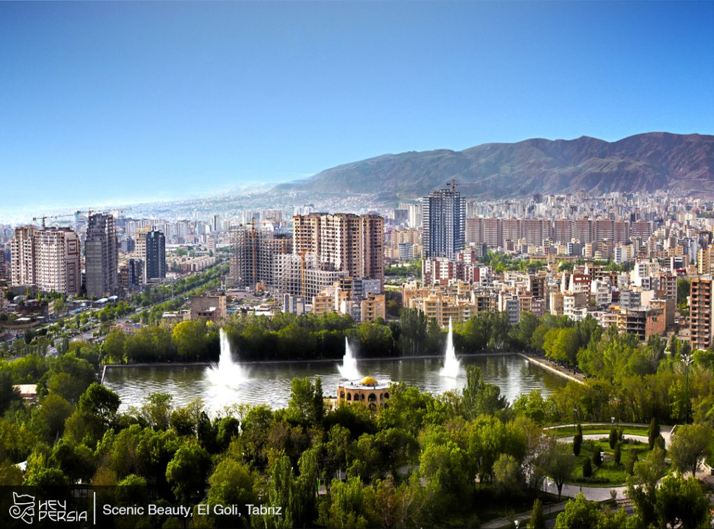 Scenic Beauty of El Goli in Tabriz in Iran