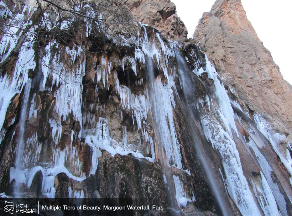 Multiple Tiers of Beauty in Margoon Waterfall in Iran