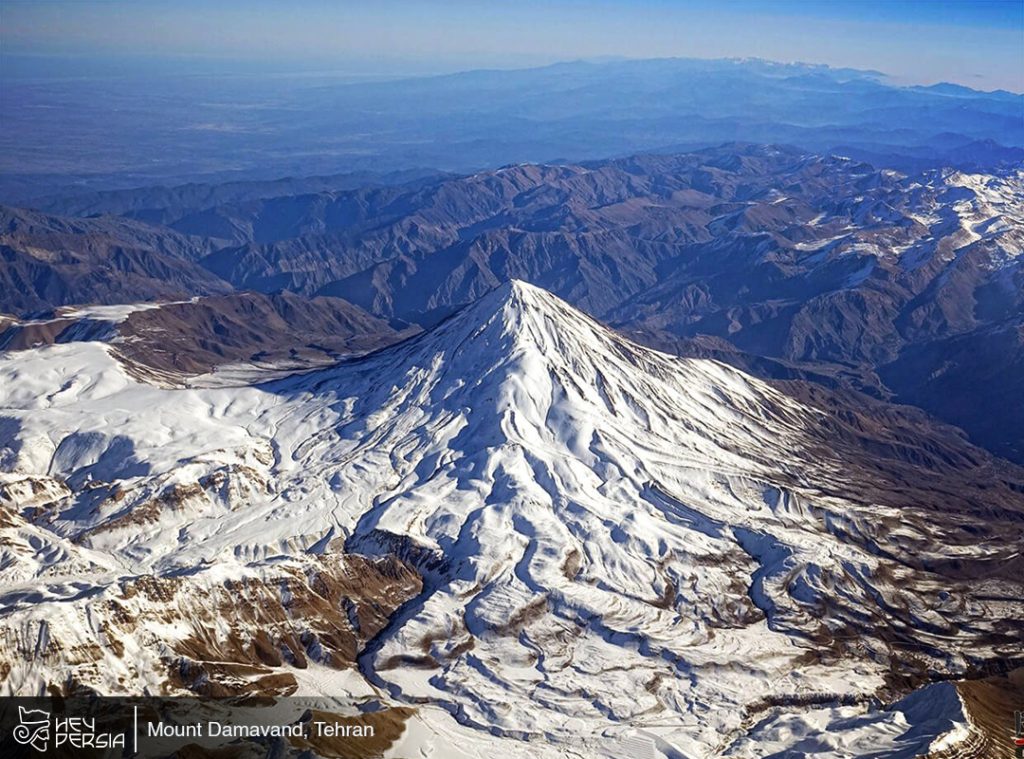 Mount Damavand is the king of Three Highest Mountains in Iran