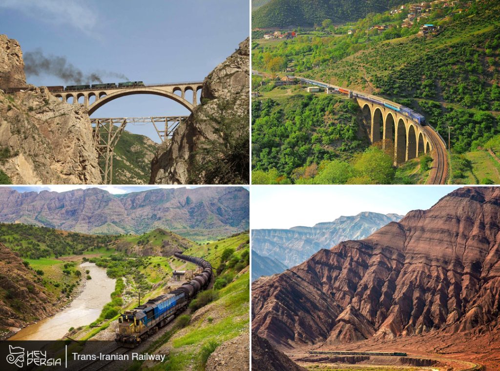Trans-Iranian Railway of Top 3 most beautiful roads in Iran