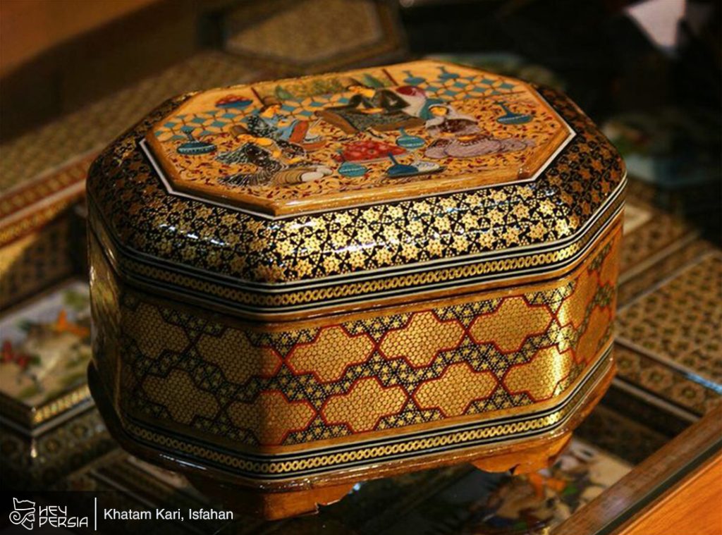 Traditional Textiles and Embroidery within Souvenirs of Isfahan in Iran