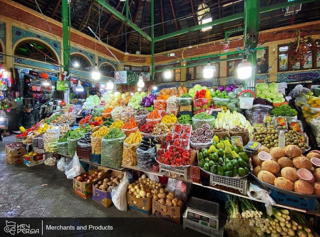 Merchants and Products of Tajrish Bazaar