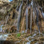The Margoon Waterfall in Iran