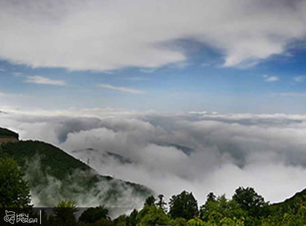 What are the characteristics of Shahrood cloud forest?