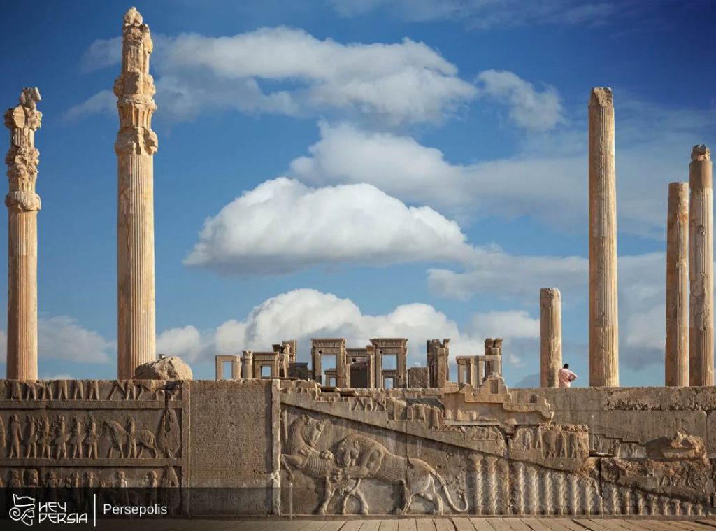 2. The Parthenon famous landmarks (Greece) and Persepolis (Fars, Iran)
