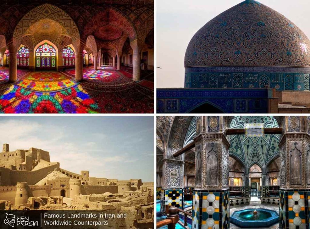 Famous Landmarks in Iran and Worldwide Counterparts